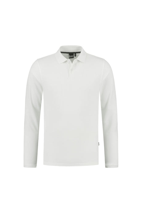 Poloshirt lange mouwen Powell - Wit