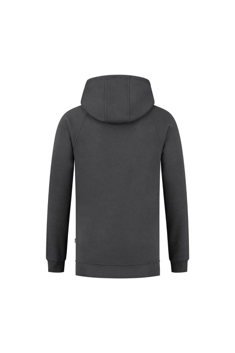 Raglan hoodie met ritskraag Sherman - Grijs