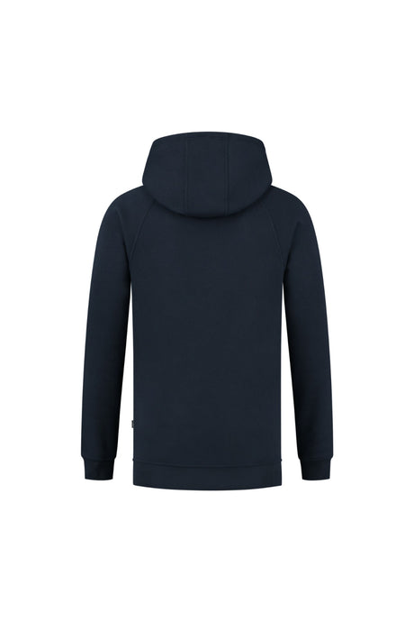 Raglan hoodie met ritskraag Sherman - Donkerblauw