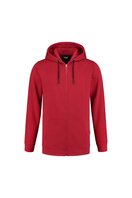 Hooded sweater met rits Sweeny - Rood