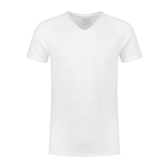 Santino Santino t-shirt Jonaz V-neck White Smoke T-shirt White / XS, S, M, L, XL, XXL, 3XL, 4XL, 5XL