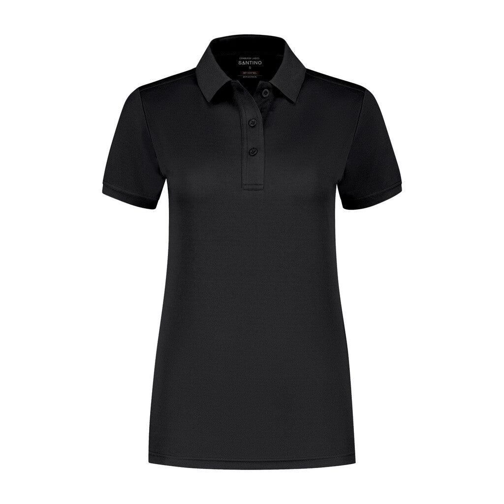Santino Santino poloshirt Edinburgh Ladies Black Poloshirt Black / XS, S, M, L, XL, XXL