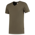 Tricorp T-shirt V Hals Fitted 101005 Dark Olive Green T-shirts Army / L,Army / M,Army / S,Army / XL,Army / XS,Army / XXL