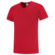 Tricorp T-shirt V Hals Fitted 101005 Firebrick T-shirts Red / L,Red / M,Red / S,Red / XL,Red / XS,Red / XXL