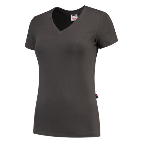 Tricorp T-shirt V Hals Fitted Dames 101008 Dark Slate Gray T-shirts Darkgrey / L,Darkgrey / M,Darkgrey / S,Darkgrey / XL,Darkgrey / XS,Darkgrey / XXL