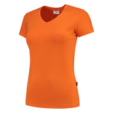 Tricorp T-shirt V Hals Fitted Dames 101008 Chocolate T-shirts Orange / L,Orange / M,Orange / S,Orange / XL,Orange / XS,Orange / XXL