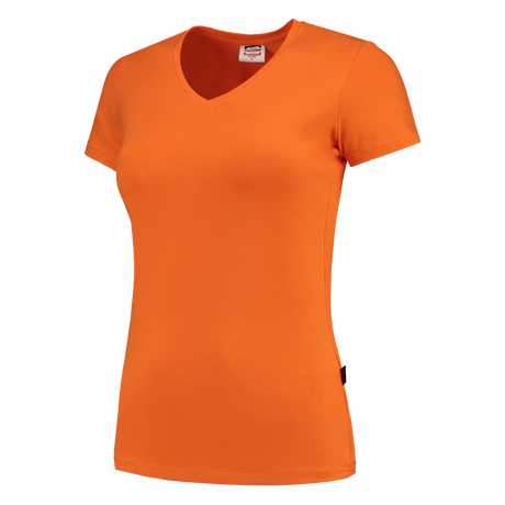 Tricorp T-shirt V Hals Fitted Dames 101008 Chocolate T-shirts Orange / L,Orange / M,Orange / S,Orange / XL,Orange / XS,Orange / XXL
