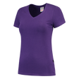 Tricorp T-shirt V Hals Fitted Dames 101008 Dark Slate Blue T-shirts Purple / L,Purple / M,Purple / S,Purple / XL,Purple / XS,Purple / XXL