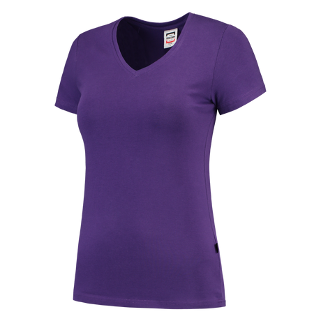 Tricorp T-shirt V Hals Fitted Dames 101008 Dark Slate Blue T-shirts Purple / L,Purple / M,Purple / S,Purple / XL,Purple / XS,Purple / XXL