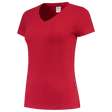 Tricorp T-shirt V Hals Fitted Dames 101008 Firebrick T-shirts Red / L,Red / M,Red / S,Red / XL,Red / XS,Red / XXL