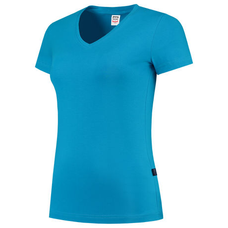Tricorp T-shirt V Hals Fitted Dames 101008 Light Sea Green T-shirts Turquoise / L,Turquoise / M,Turquoise / S,Turquoise / XL,Turquoise / XS,Turquoise / XXL