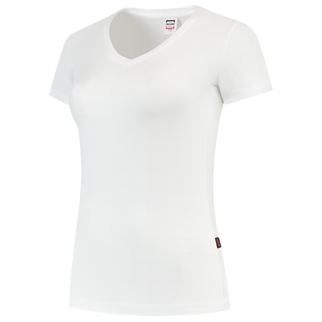 Tricorp T-shirt V Hals Fitted Dames 101008 Lavender T-shirts White / L,White / M,White / S,White / XL,White / XS,White / XXL