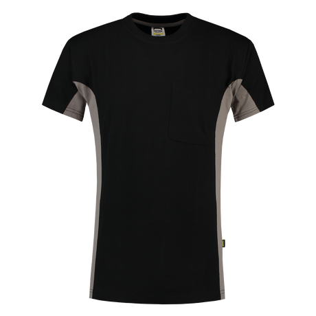 Tricorp T-shirt Bicolor Borstzak 102002 Black T-shirts BlackGrey / 3XL,BlackGrey / L,BlackGrey / M,BlackGrey / S,BlackGrey / XL,BlackGrey / XS,BlackGrey / XXL