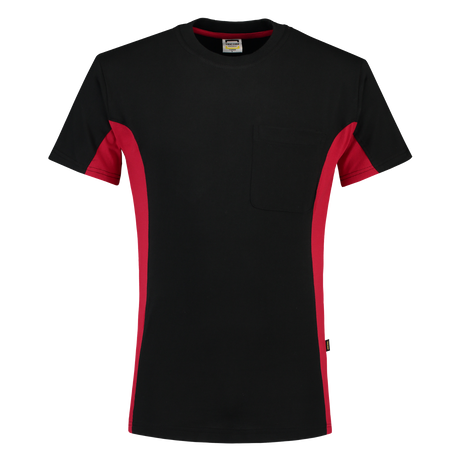 Tricorp T-shirt Bicolor Borstzak 102002 Black T-shirts BlackRed / 3XL,BlackRed / L,BlackRed / M,BlackRed / S,BlackRed / XL,BlackRed / XS,BlackRed / XXL