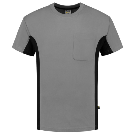 Tricorp T-shirt Bicolor Borstzak 102002 Slate Gray T-shirts GreyBlack / 3XL,GreyBlack / L,GreyBlack / M,GreyBlack / S,GreyBlack / XL,GreyBlack / XS,GreyBlack / XXL