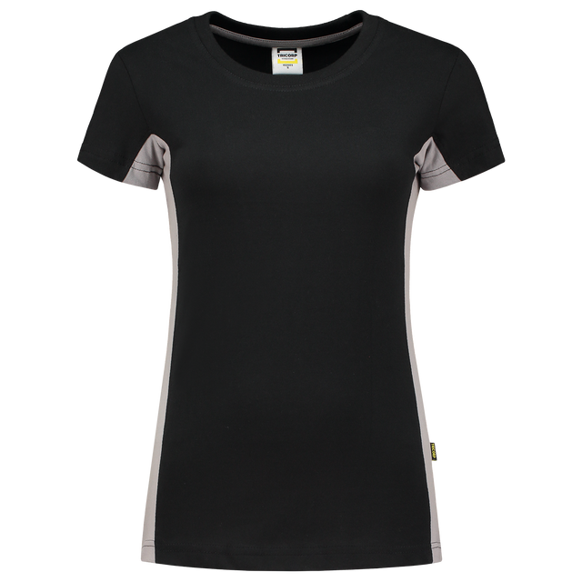 Tricorp T-shirt Bicolor Dames 102003 Black T-shirts BlackGrey / 3XL,BlackGrey / L,BlackGrey / M,BlackGrey / S,BlackGrey / XL,BlackGrey / XS,BlackGrey / XXL