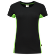 Tricorp T-shirt Bicolor Dames 102003 Black T-shirts BlackLime / 3XL,BlackLime / L,BlackLime / M,BlackLime / S,BlackLime / XL,BlackLime / XS,BlackLime / XXL