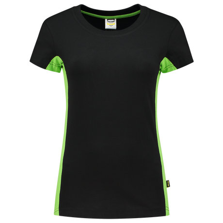 Tricorp T-shirt Bicolor Dames 102003 Black T-shirts BlackLime / 3XL,BlackLime / L,BlackLime / M,BlackLime / S,BlackLime / XL,BlackLime / XS,BlackLime / XXL
