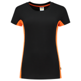 Tricorp T-shirt Bicolor Dames 102003 Black T-shirts BlackOrange / 3XL,BlackOrange / L,BlackOrange / M,BlackOrange / S,BlackOrange / XL,BlackOrange / XS,BlackOrange / XXL