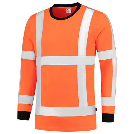 Tricorp T-shirt RWS Birdseye Lange Mouw 103002 Tomato T-shirts Fluororange / 3XL,Fluororange / 4XL,Fluororange / XS,Fluororange / S,Fluororange / M,Fluororange / L,Fluororange / XL,Fluororange / 2XL