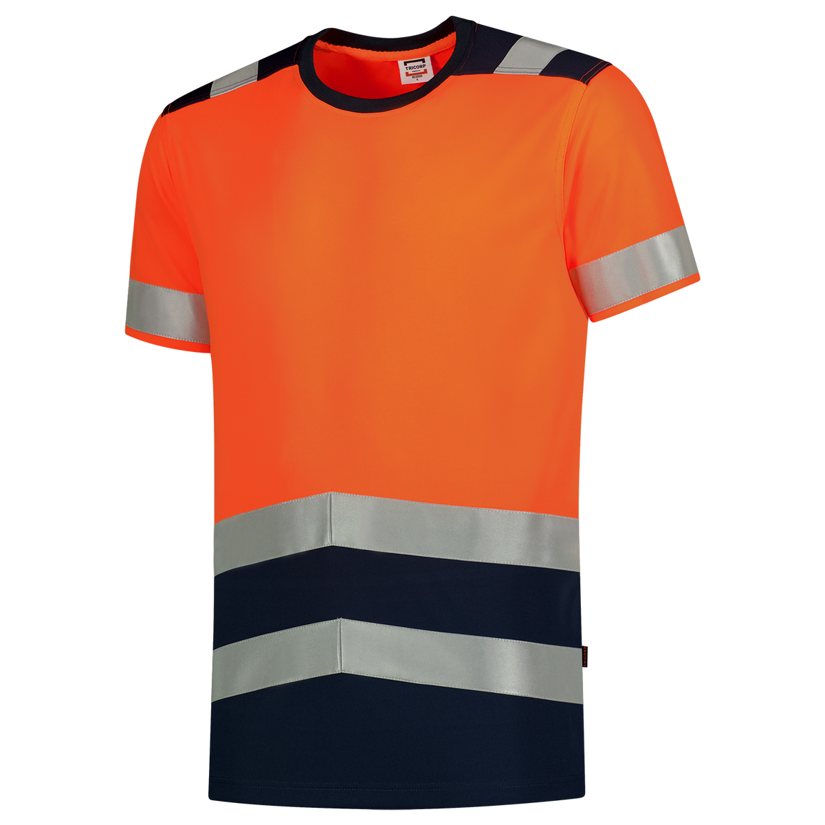 Tricorp T-shirt High Vis Bicolor 103006 Chocolate T-shirts FluororangeInk / XS,FluororangeInk / S,FluororangeInk / M,FluororangeInk / L,FluororangeInk / XL,FluororangeInk / 2XL,FluororangeInk / 3XL,FluororangeInk / 4XL
