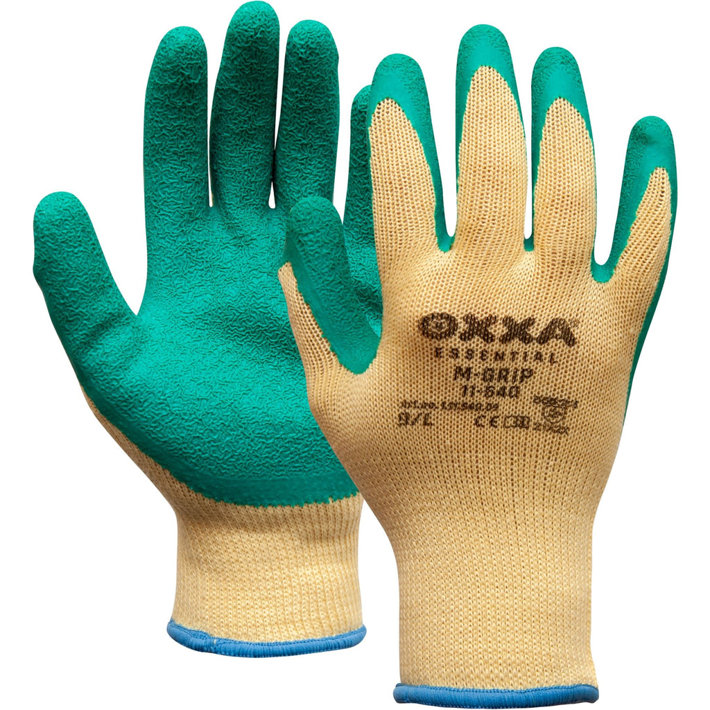 OXXA Essential OXXA® M-Grip 11-540 handschoen Tan Handschoen groen/geel / 6/XS,groen/geel / 7/S,groen/geel / 8/M,groen/geel / 9/L,groen/geel / 10/XL,groen/geel / 11/XXL,groen/geel / 12/3XL