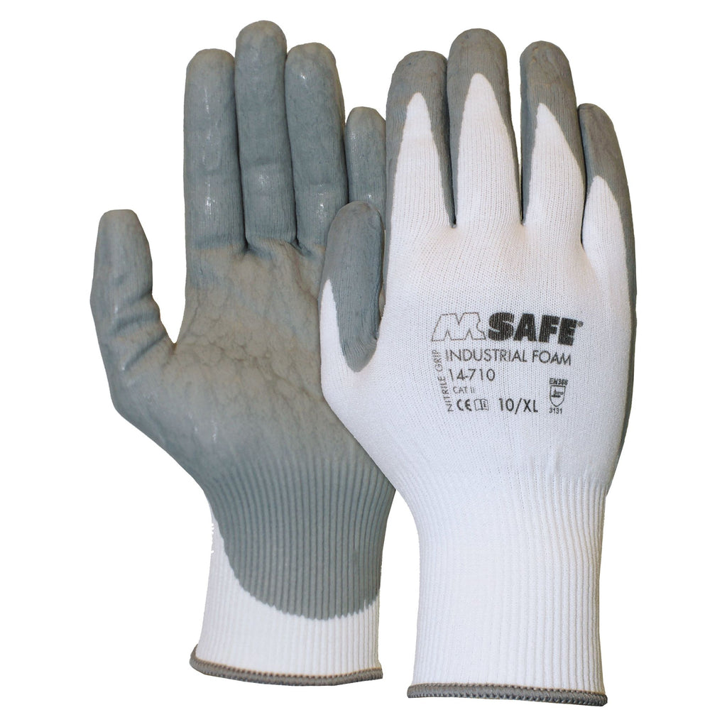 OXXA Essential OXXA® Industrial-Foam 14-710 handschoen Light Slate Gray Handschoen grijs/wit / 7/S,grijs/wit / 8/M,grijs/wit / 9/L,grijs/wit / 10/XL,grijs/wit / 11/XXL