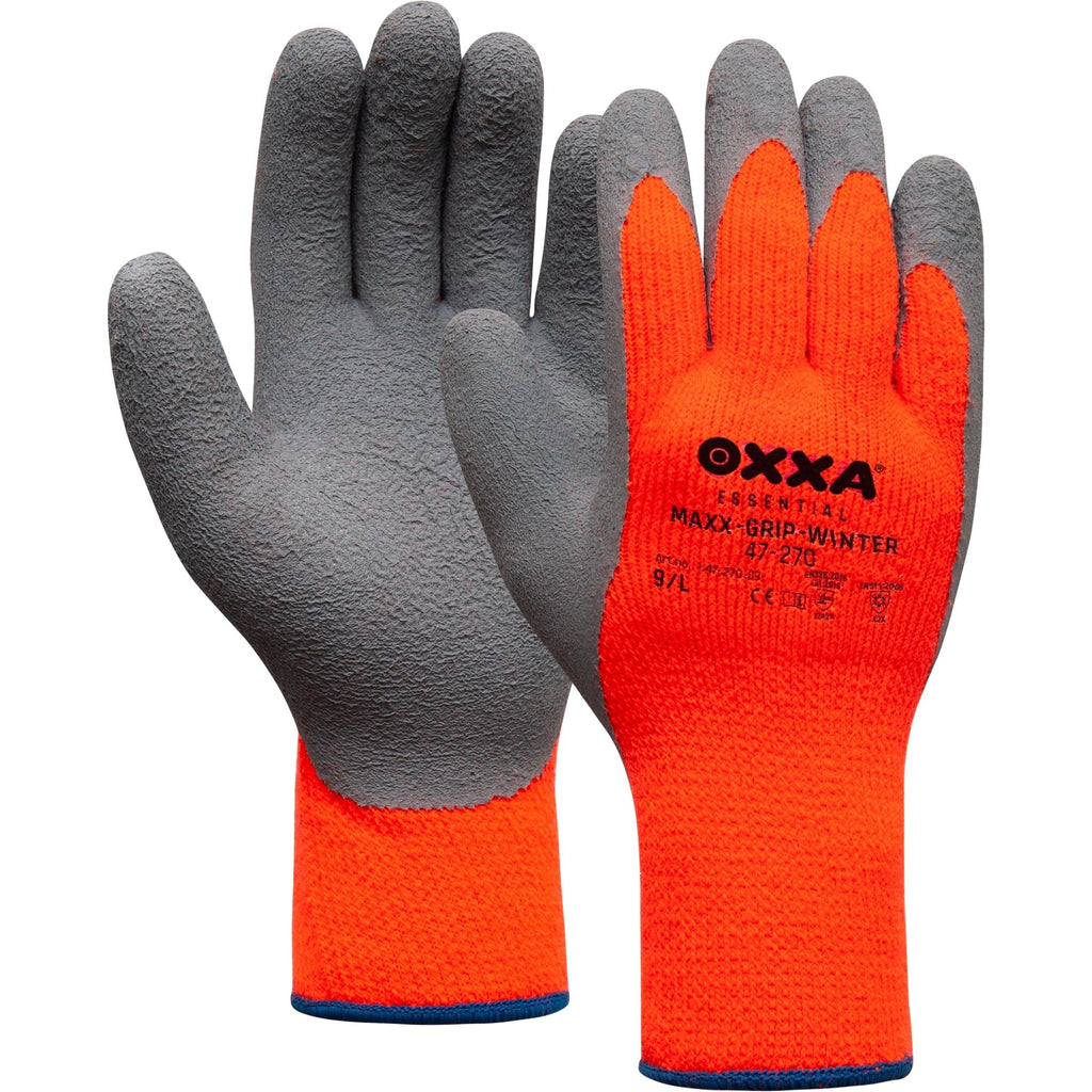 OXXA Essential OXXA® Maxx-Grip-Winter 47-270 handschoen Orange Red Handschoen grijs/oranje / 8/M,grijs/oranje / 9/L,grijs/oranje / 10/XL,grijs/oranje / 11/XXL