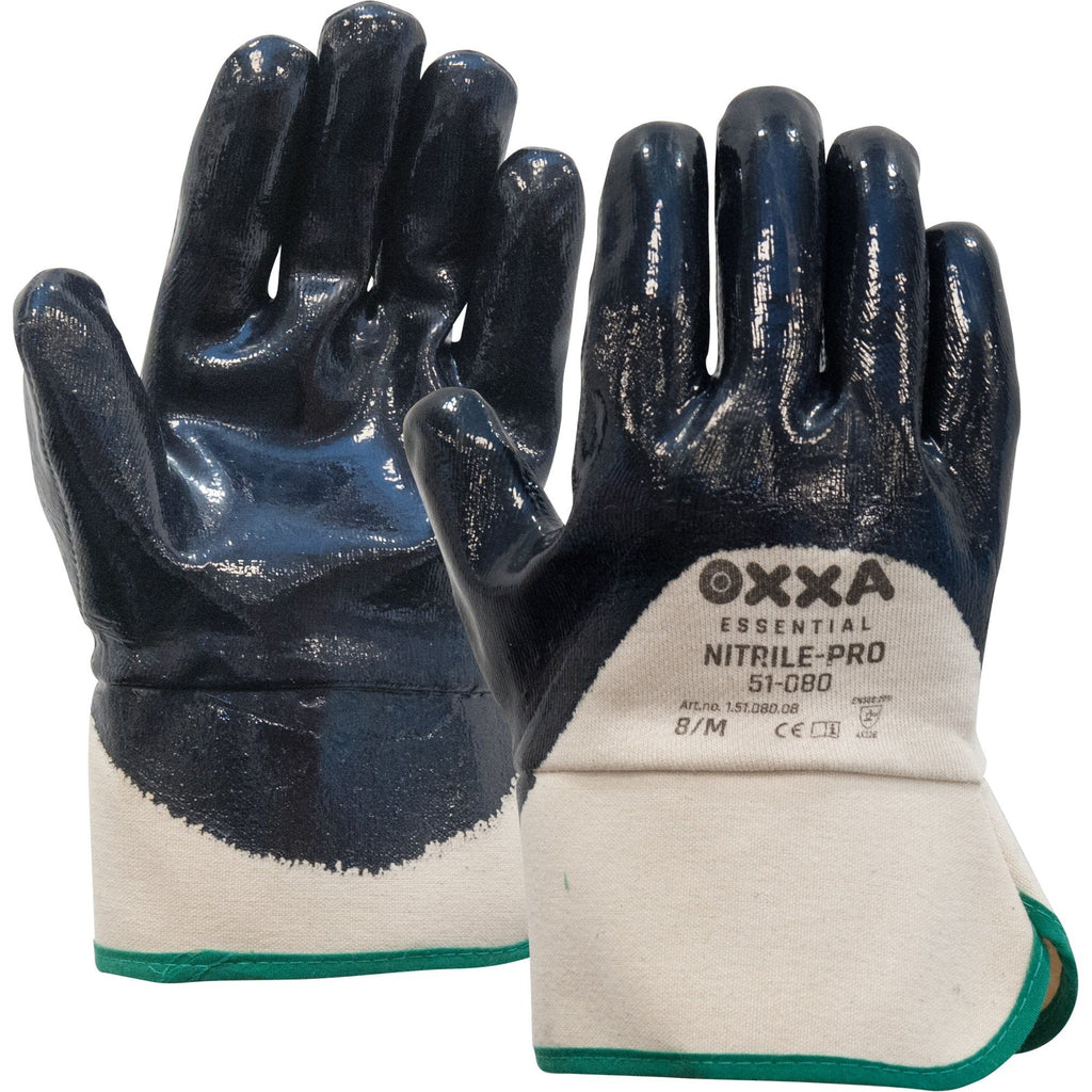 OXXA Essential OXXA® Nitrile-Pro 51-080 handschoen Gray Handschoen blauw/wit / 8/M,blauw/wit / 9/L,blauw/wit / 10/XL
