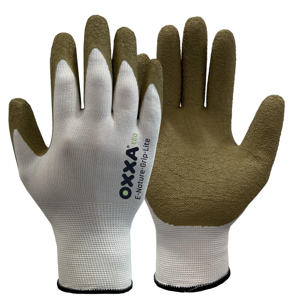 OXXA Premium ECO OXXA® E-Nature-Grip-Lite 52-025 handschoen Dim Gray Handschoen Olijfgroen/wit / 7/S,Olijfgroen/wit / 8/M,Olijfgroen/wit / 9/L,Olijfgroen/wit / 10/XL,Olijfgroen/wit / 11/XXL