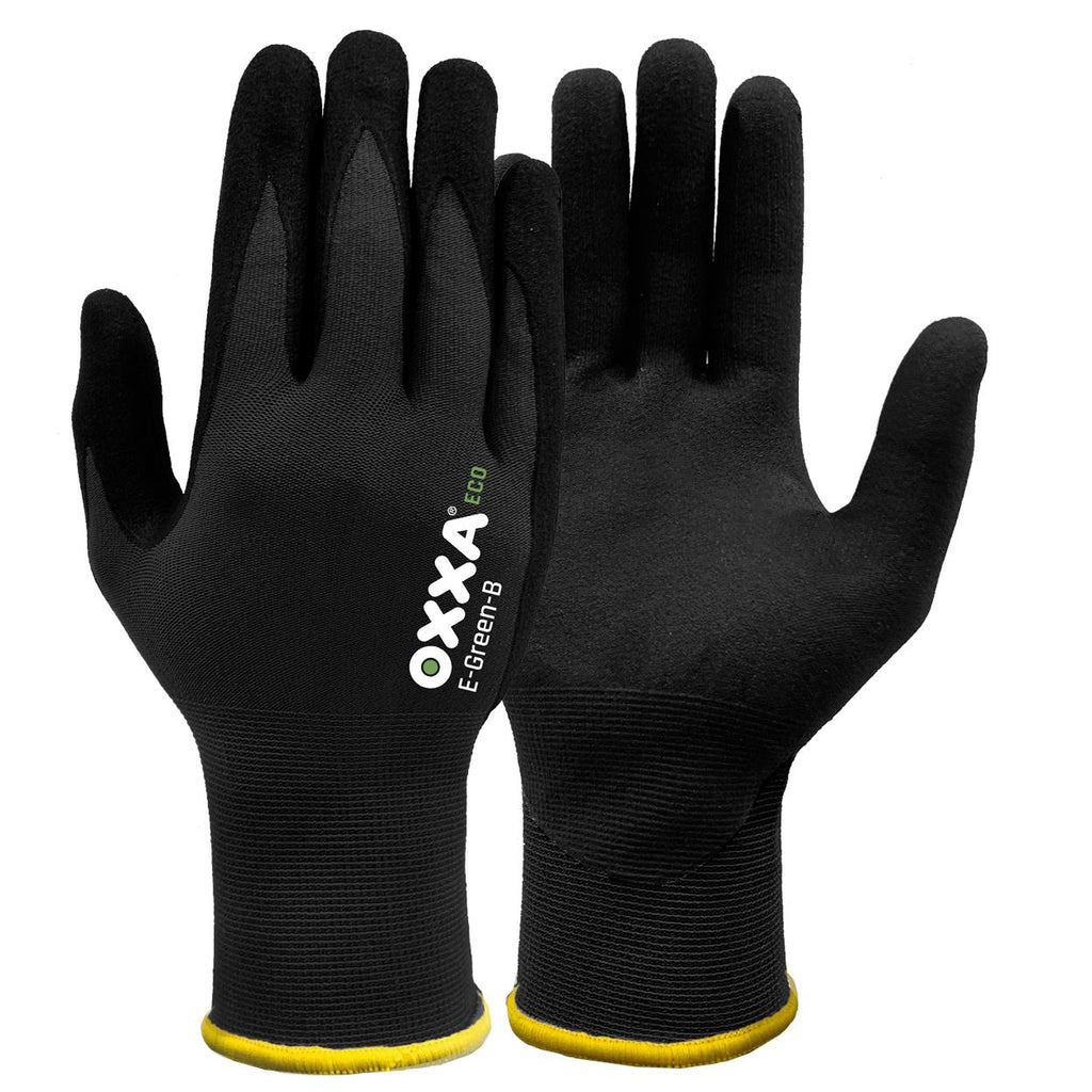 OXXA Premium ECO OXXA® E-Green-B 52-110 handschoen Black Handschoen zwart / 7/S,zwart / 8/M,zwart / 9/L,zwart / 10/XL,zwart / 11/XXL