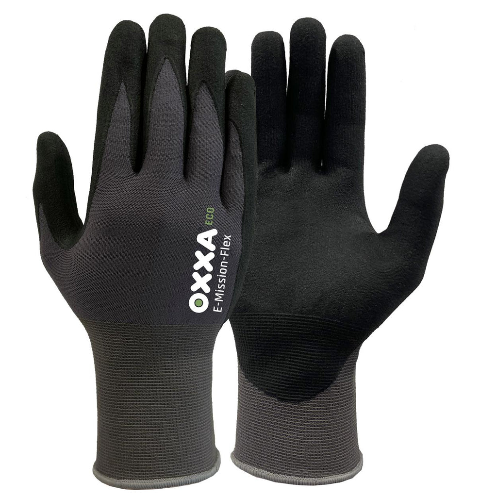OXXA Premium ECO OXXA® E-Mission-Flex 52-200 handschoen Dark Slate Gray Handschoen zwart/grijs / 7/S,zwart/grijs / 8/M,zwart/grijs / 9/L,zwart/grijs / 10/XL,zwart/grijs / 11/XXL