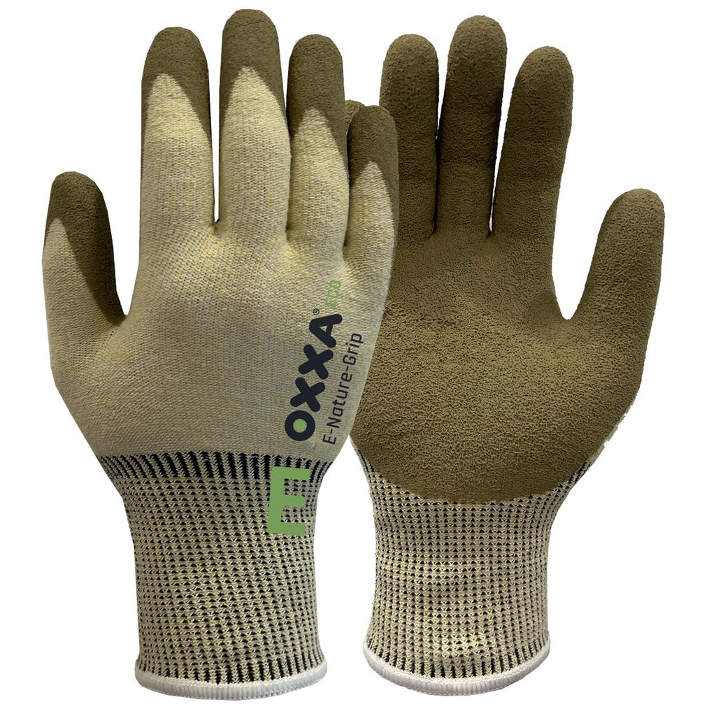 OXXA Premium ECO OXXA® E-Nature-Grip Cut E 52-710 handschoen Dim Gray Handschoen Olijfgroen/zachtgeel / 7/S,Olijfgroen/zachtgeel / 8/M,Olijfgroen/zachtgeel / 9/L,Olijfgroen/zachtgeel / 10/XL,Olijfgroen/zachtgeel / 11/XXL