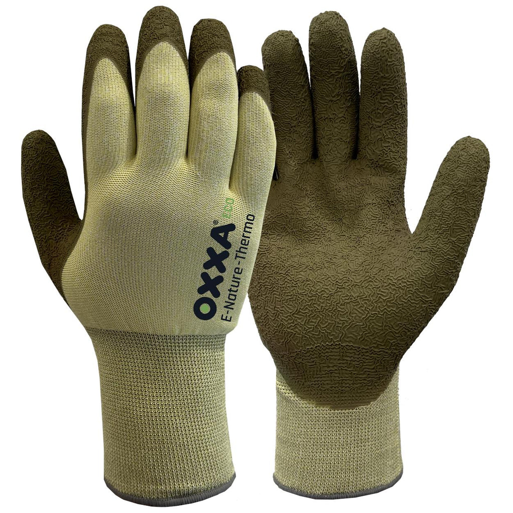 OXXA Premium ECO OXXA® E-Nature-Thermo 52-800 handschoen Dark Olive Green Handschoen Olijfgroen/zachtgeel / 7/S,Olijfgroen/zachtgeel / 8/M,Olijfgroen/zachtgeel / 9/L,Olijfgroen/zachtgeel / 10/XL,Olijfgroen/zachtgeel / 11/XXL