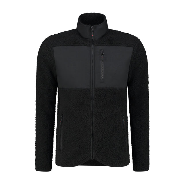 Santino Santino fleece Brooklyn Black Sherpa Fleecejack Black / XS, S, M, L, XL, XXL, 3XL, 4XL, 5XL