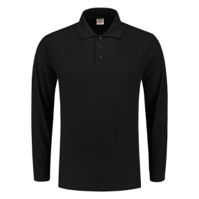 Tricorp Poloshirt 100% Katoen Lange Mouw 201008 Black Black / XXL,Black / S,Black / M,Black / L,Black / XL,Black / 3XL,Black / 4XL