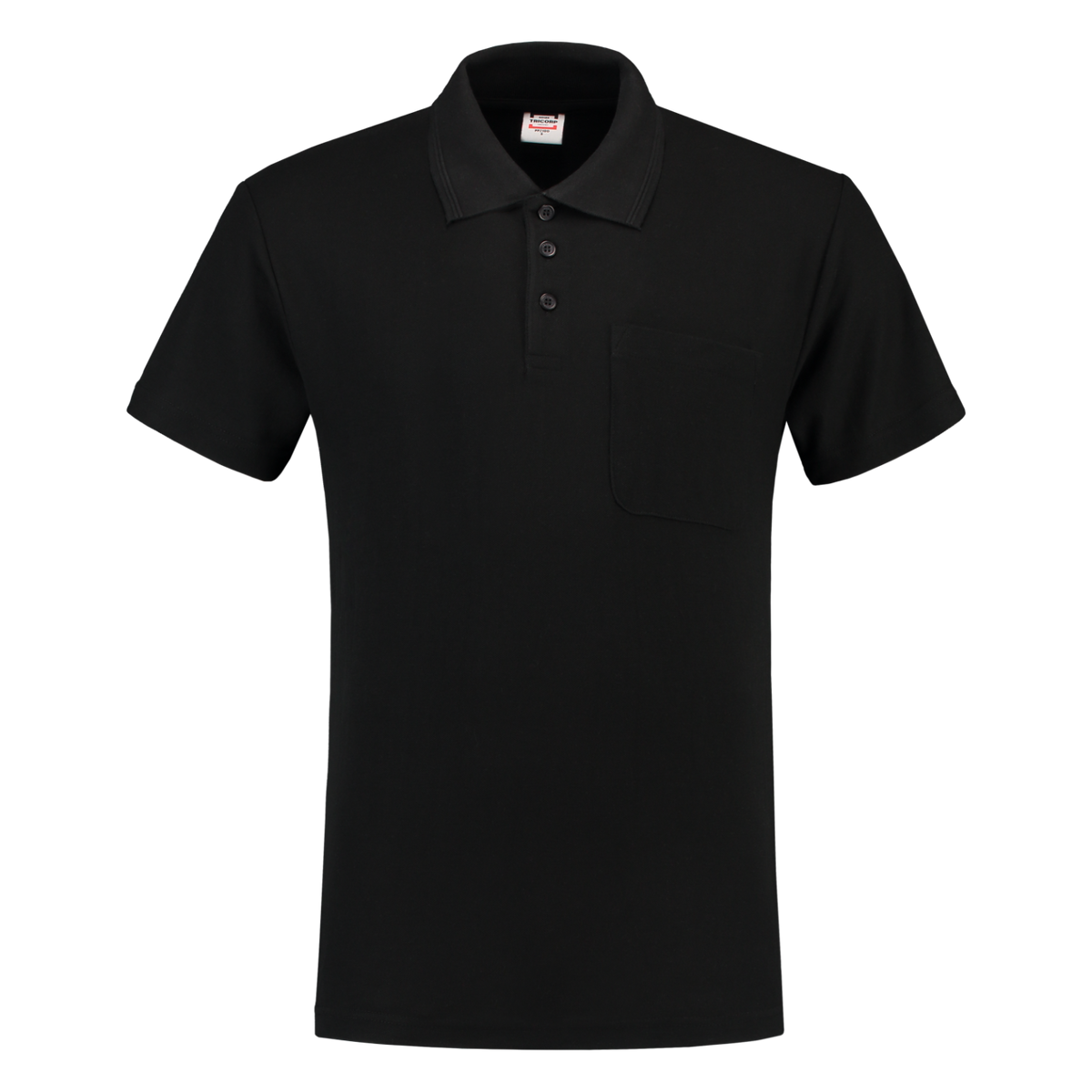 Tricorp Poloshirt Borstzak 201011 Black Black / XS,Black / S,Black / M,Black / L,Black / XL,Black / XXL,Black / 3XL,Black / 4XL