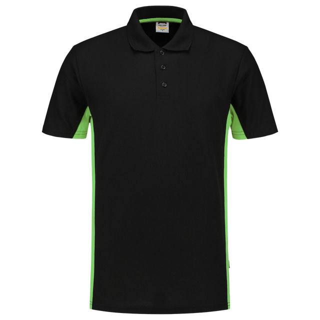 Tricorp Poloshirt Bicolor 202002 Black Poloshirts BlackLime / 3XL,BlackLime / L,BlackLime / M,BlackLime / S,BlackLime / XL,BlackLime / XS,BlackLime / XXL