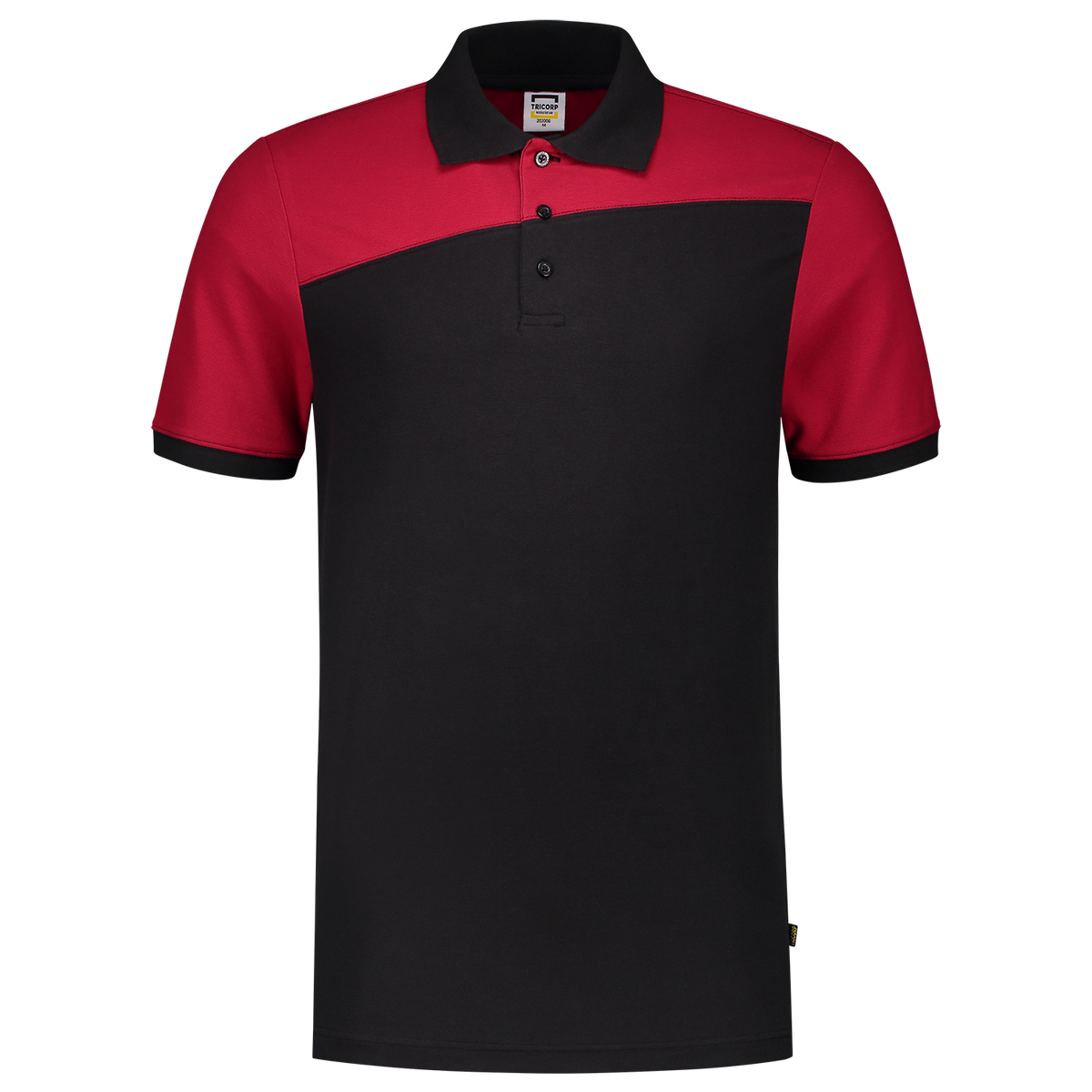 Tricorp Poloshirt Bicolor Naden 202006 Black Poloshirts BlackRed / 3XL,BlackRed / L,BlackRed / M,BlackRed / S,BlackRed / XL,BlackRed / XS,BlackRed / XXL,BlackRed / 4XL
