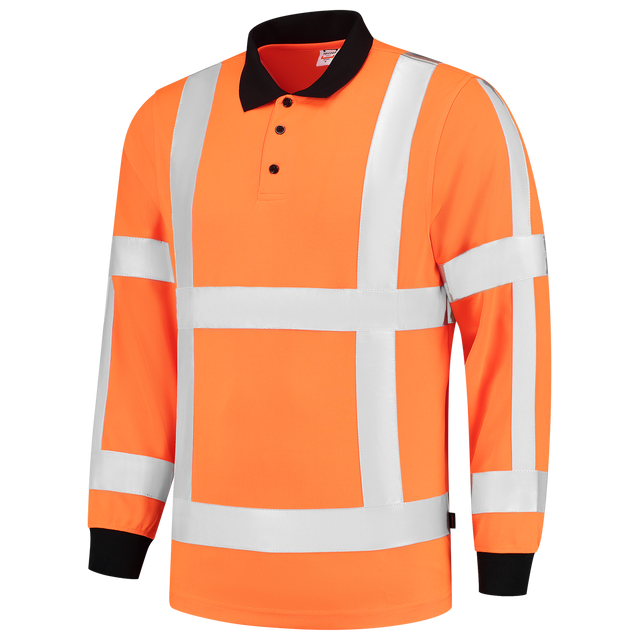 Tricorp Poloshirt RWS Birdseye Lange Mouw 203005 Coral Poloshirts Fluororange / XS,Fluororange / S,Fluororange / M,Fluororange / L,Fluororange / XL,Fluororange / XXL,Fluororange / 3XL,Fluororange / 4XL