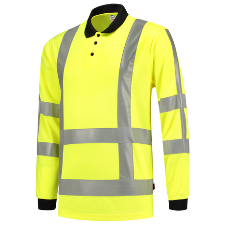 Tricorp Poloshirt RWS Birdseye Lange Mouw 203005 Light Goldenrod Poloshirts Fluoryellow / XS,Fluoryellow / S,Fluoryellow / M,Fluoryellow / L,Fluoryellow / XL,Fluoryellow / XXL,Fluoryellow / 3XL,Fluoryellow / 4XL