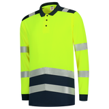 Tricorp Poloshirt High Vis Bicolor Lange Mouw 203008 Black Poloshirts FluoryellowInk / XS,FluoryellowInk / S,FluoryellowInk / M,FluoryellowInk / L,FluoryellowInk / XL,FluoryellowInk / XXL,FluoryellowInk / 3XL,FluoryellowInk / 4XL