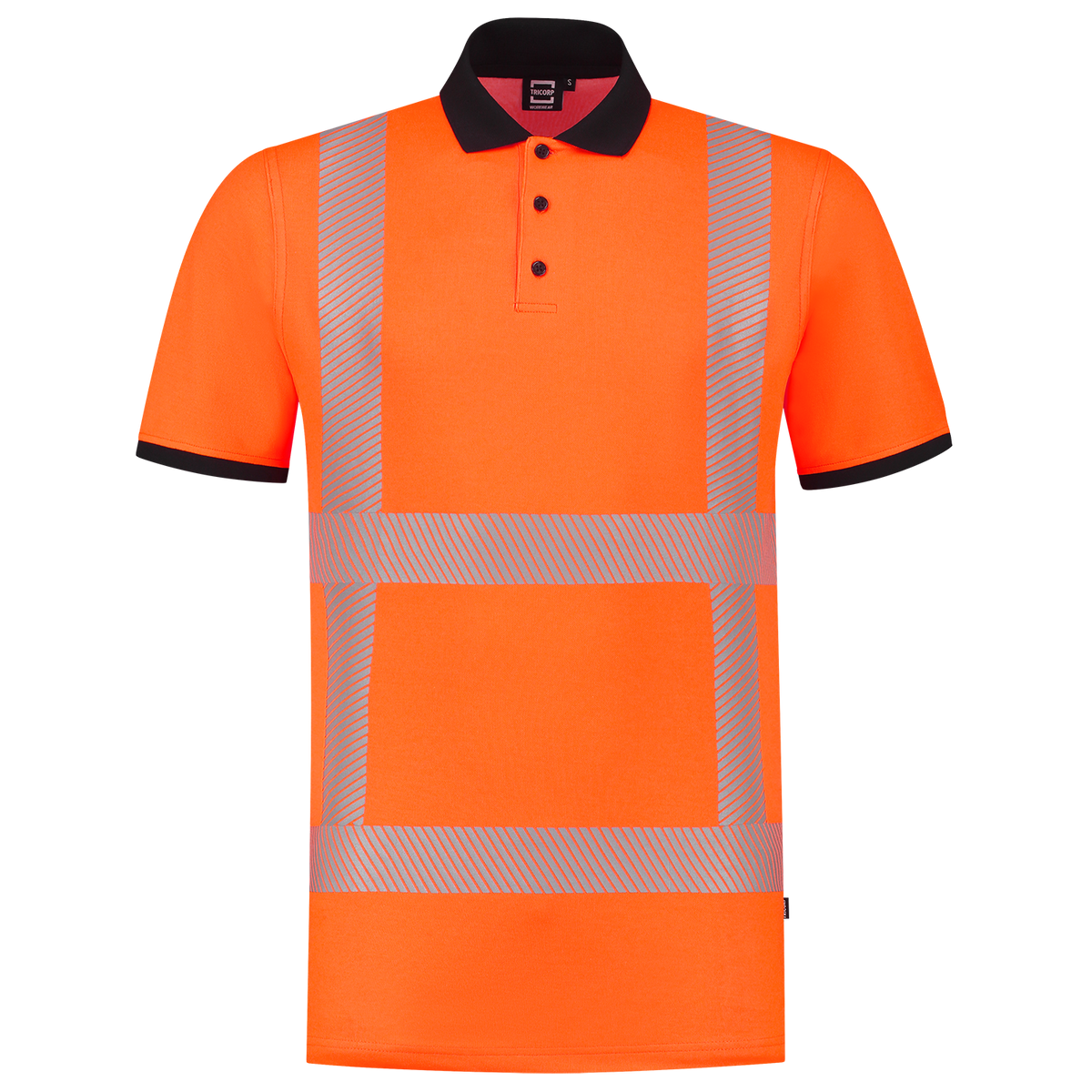 Tricorp Poloshirt RWS Revisible 203701 Tomato Poloshirts Fluororange / XS,Fluororange / S,Fluororange / M,Fluororange / L,Fluororange / XL,Fluororange / XXL,Fluororange / 3XL,Fluororange / 4XL