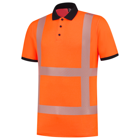 Tricorp Poloshirt RWS Revisible 203701 Tomato Poloshirts Fluororange / XS,Fluororange / S,Fluororange / M,Fluororange / L,Fluororange / XL,Fluororange / XXL,Fluororange / 3XL,Fluororange / 4XL