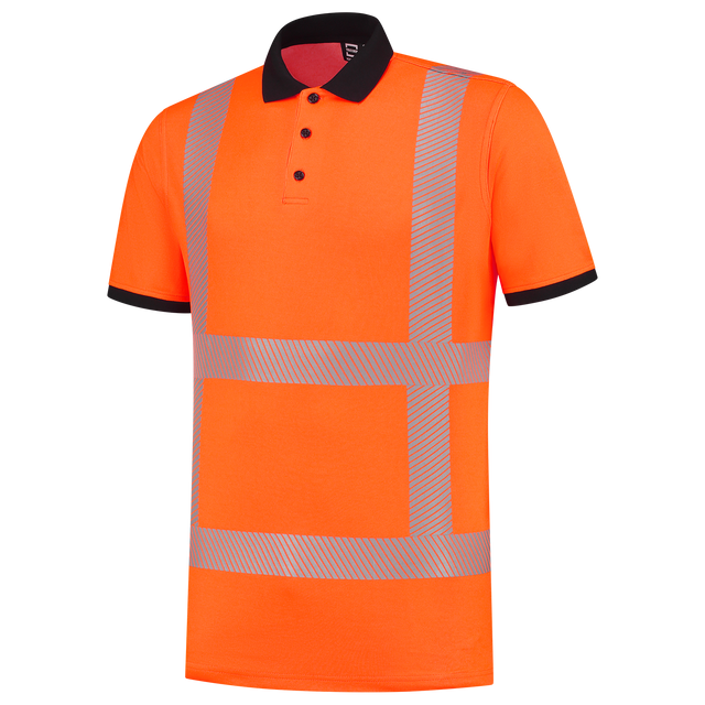 Tricorp Poloshirt RWS Revisible 203701 Tomato Poloshirts Fluororange / XS,Fluororange / S,Fluororange / M,Fluororange / L,Fluororange / XL,Fluororange / XXL,Fluororange / 3XL,Fluororange / 4XL