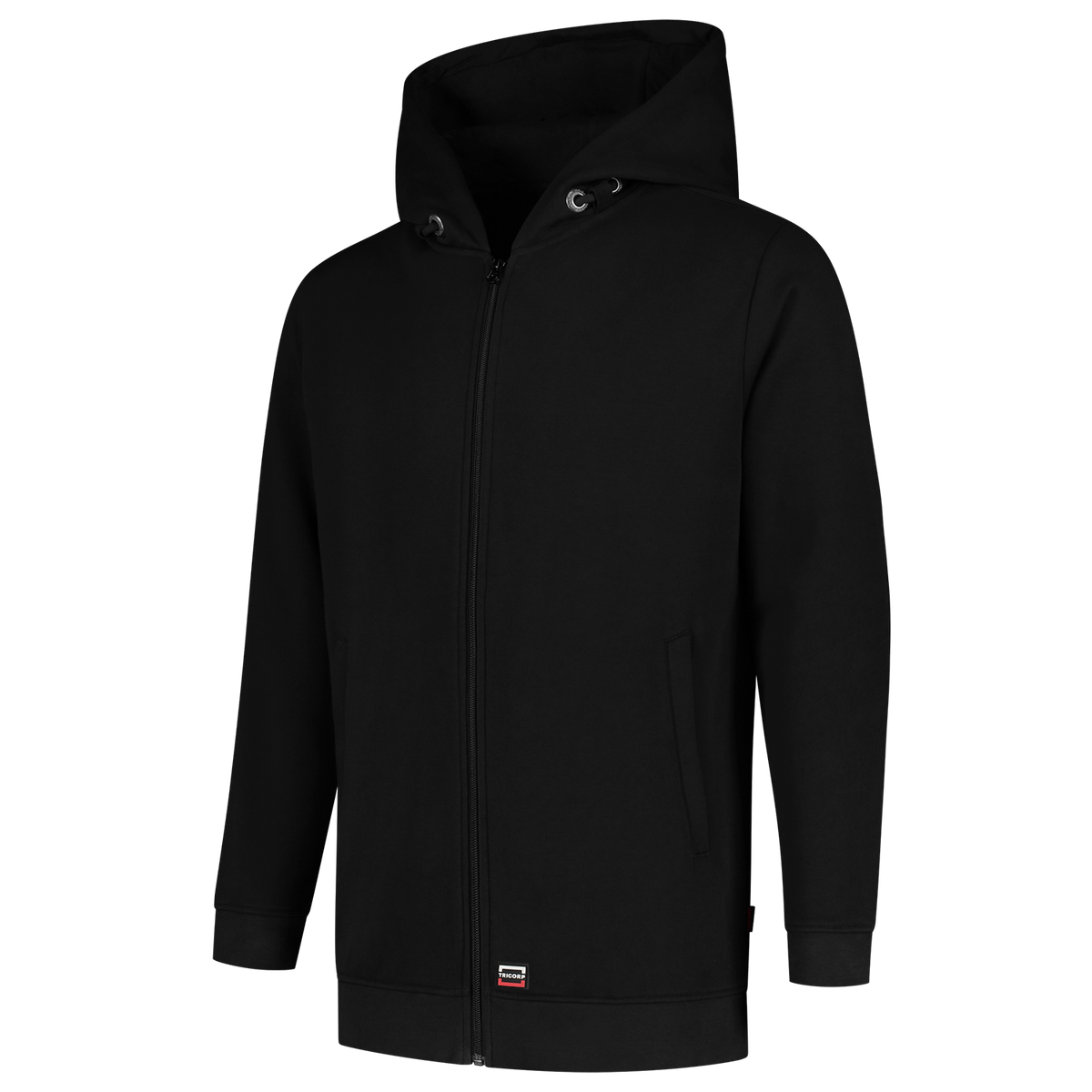 Tricorp Sweatvest Capuchon 60°C Wasbaar 301014 Black Sweaters Black / 3XL,Black / L,Black / M,Black / S,Black / XL,Black / XS,Black / XXL