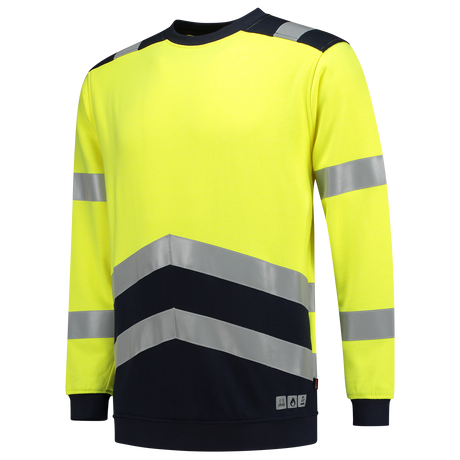 Tricorp Sweater Multinorm Bicolor 303002 Black Sweaters FluoryellowInk / XS,FluoryellowInk / S,FluoryellowInk / M,FluoryellowInk / L,FluoryellowInk / XL,FluoryellowInk / XXL,FluoryellowInk / 3XL,FluoryellowInk / 4XL