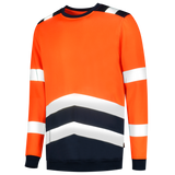 Tricorp Sweater High Vis Bicolor 303004 Black Sweaters FluororangeInk / XS,FluororangeInk / S,FluororangeInk / M,FluororangeInk / L,FluororangeInk / XL,FluororangeInk / XXL,FluororangeInk / 3XL,FluororangeInk / 4XL