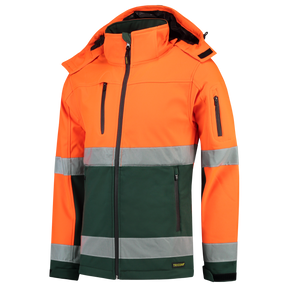 Tricorp Softshell ISO20471 Bicolor 403007 Dark Slate Gray Jassen FluororangeGreen / XS,FluororangeGreen / S,FluororangeGreen / M,FluororangeGreen / L,FluororangeGreen / XL,FluororangeGreen / XXL,FluororangeGreen / 3XL,FluororangeGreen / 4XL