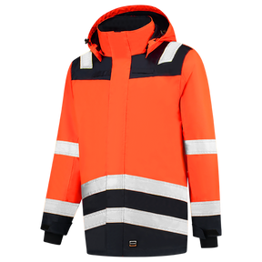 Tricorp Parka High Vis Bicolor 403020 Tomato Jassen FluororangeInk / XS,FluororangeInk / S,FluororangeInk / M,FluororangeInk / L,FluororangeInk / XL,FluororangeInk / XXL,FluororangeInk / 3XL,FluororangeInk / 4XL